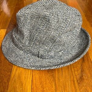 Vintage Wool Tweed Fleck Mid-Century Fedora Hat